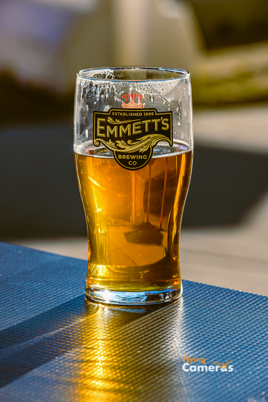 Glass of beer from Emmett's Downers Grove